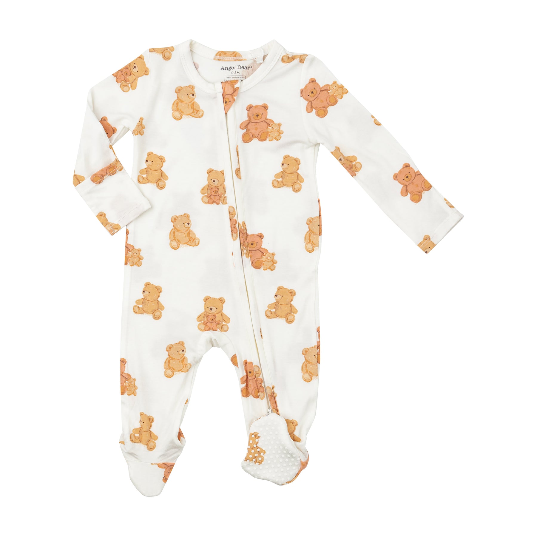 Angel Dear Teddy Bears Bamboo Viscose Footie