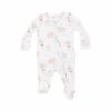 Angel Dear Elephant And Bunny Ballerinas Bamboo Viscose Ruffle Back Footie