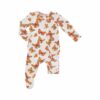 Angel Dear Mariposa Monarca Bamboo Viscose Ruffle Back Footie