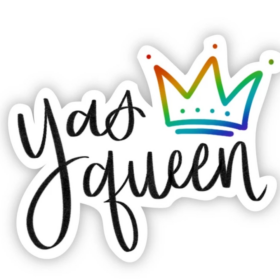 Big Moods Yas Queen Sticker