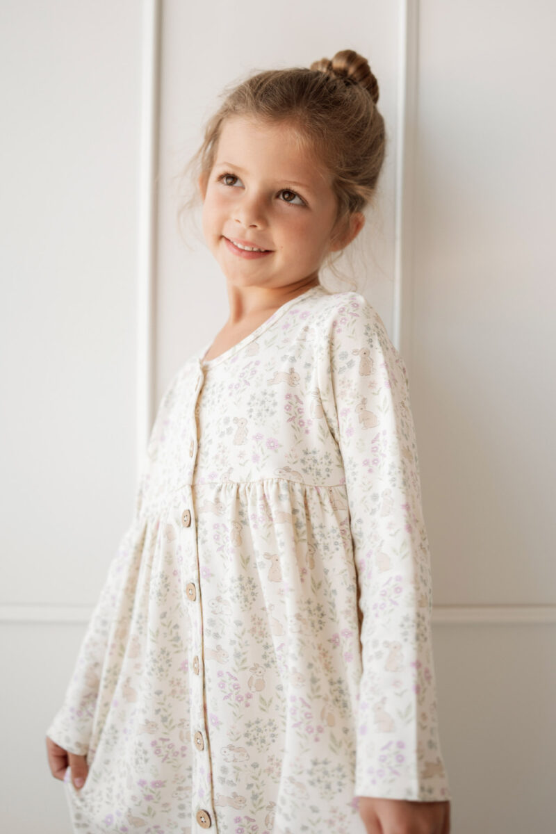 Organic Cotton Poppy Dress in Penny's Egg Hunt  from Jamie Kay