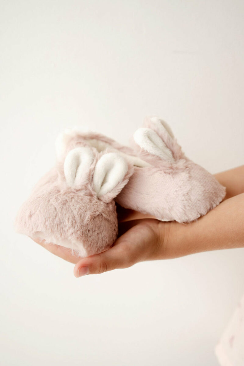 Jamie Kay Bunny Slipper in Rose  Easter