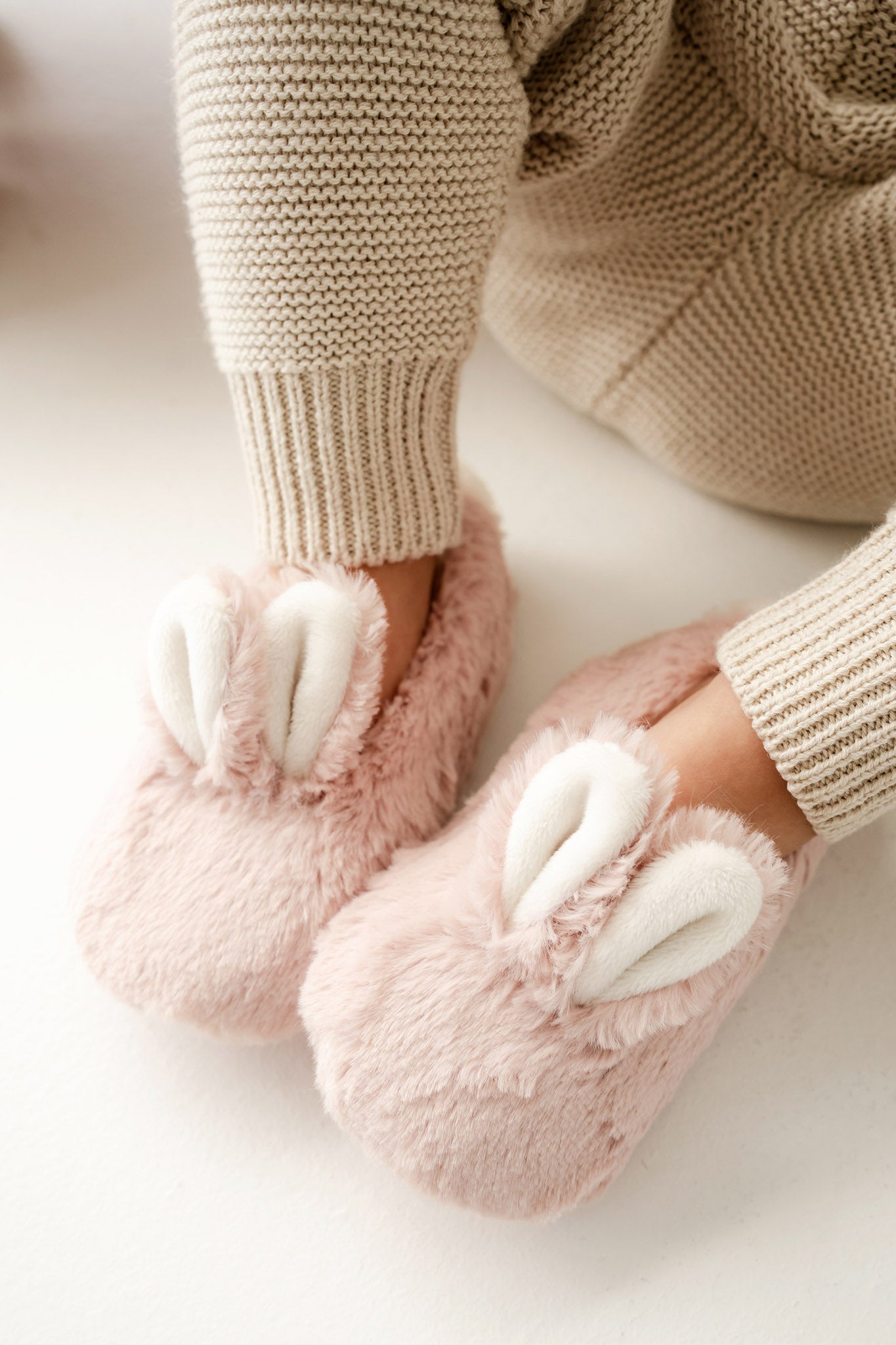 Jamie Kay Bunny Slipper in Rose 