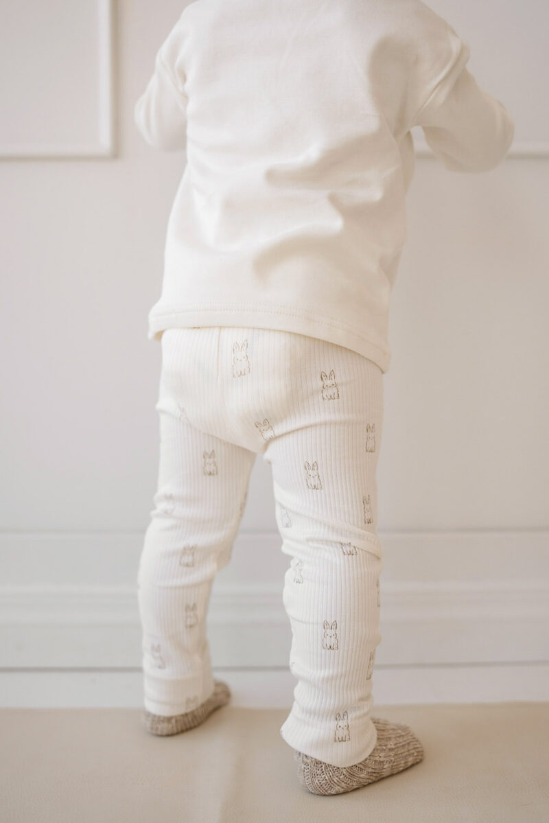 Organic Cotton Modal Legging in Bunny Buddies 