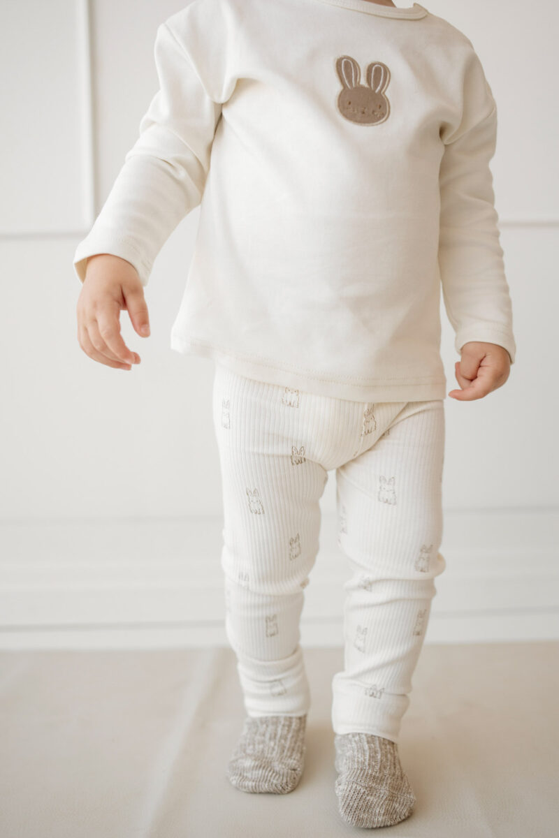 Organic Cotton Modal Legging in Bunny Buddies  from Jamie Kay