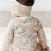 Organic Cotton Long Sleeve Bodysuit in April Eggnog 