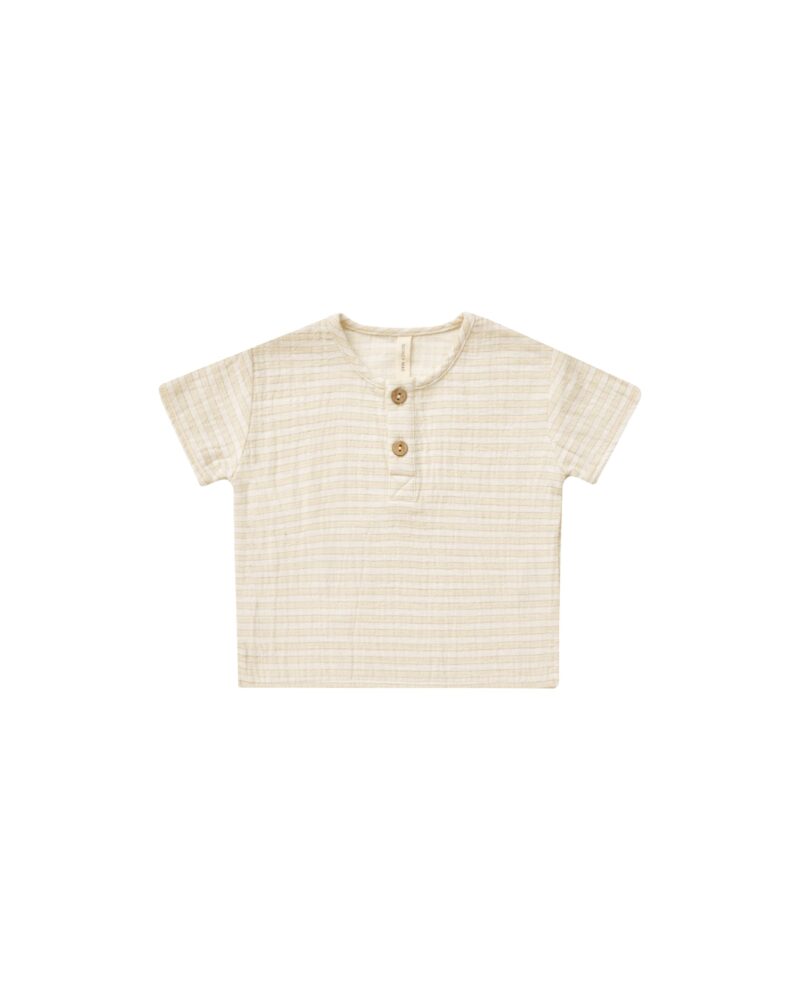 Quincy Mae Henry Top in Lemon Stripe