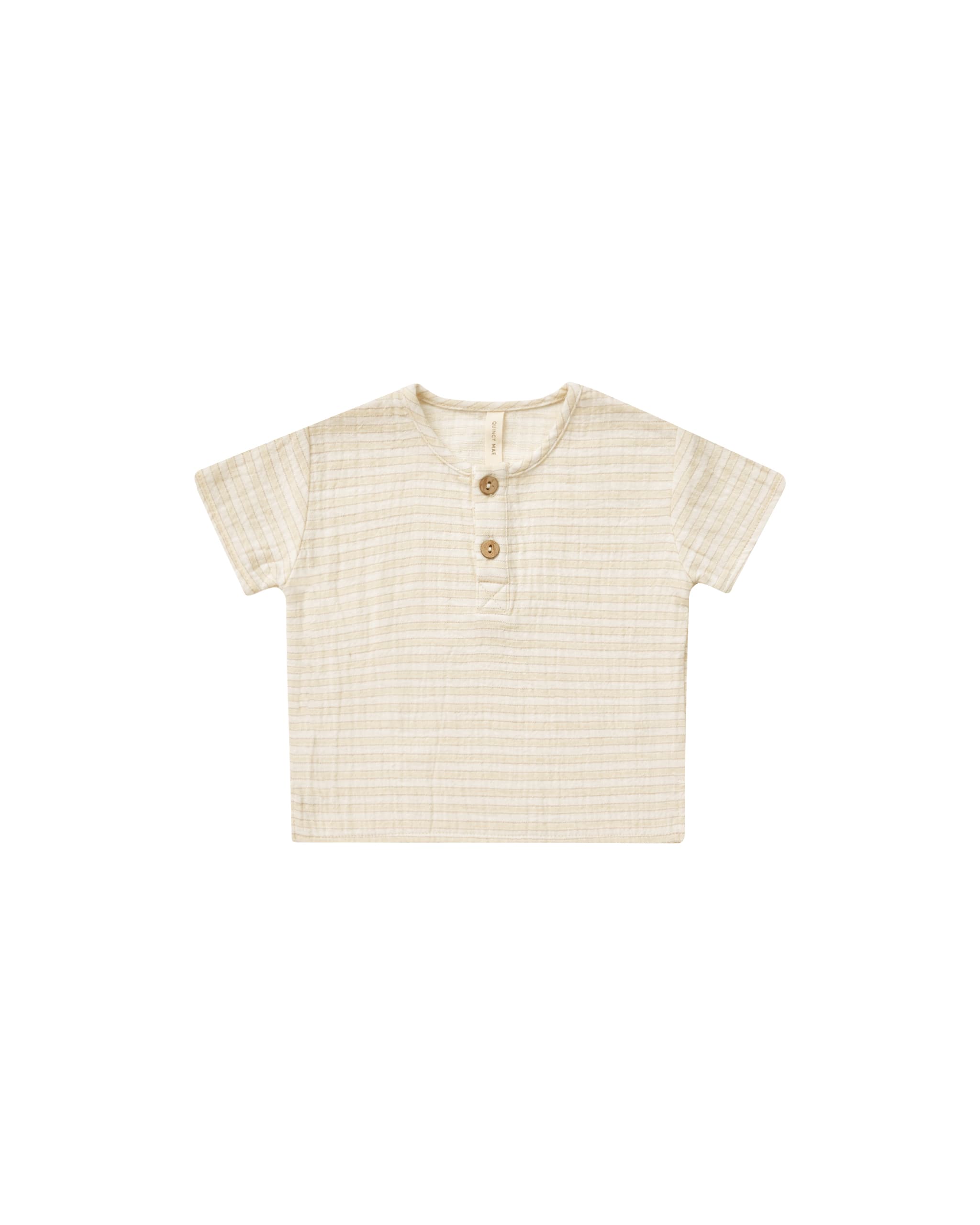 Quincy Mae Henry Top in Lemon Stripe