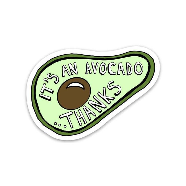 Big Moods It's an Avocado Thanks Sticker