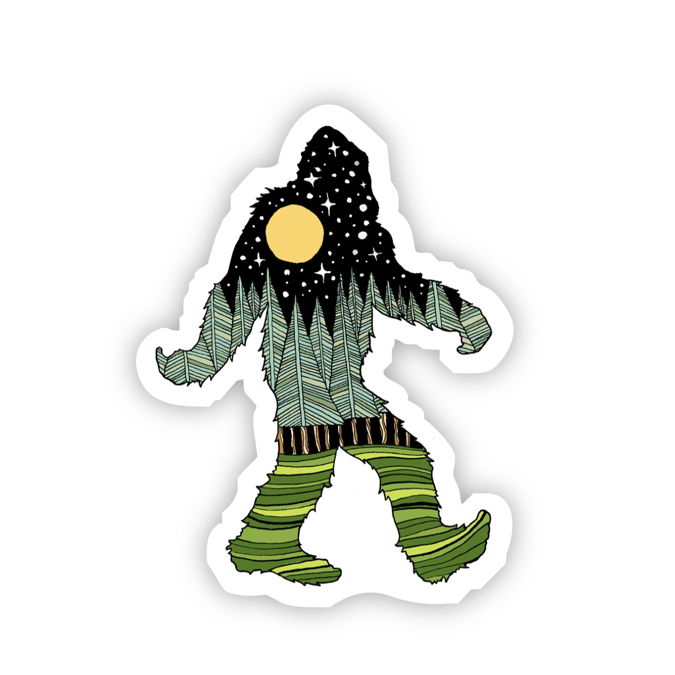 Big Moods Bigfoot Nature Sticker