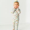 Macaron + Me Pawty Dogs Bamboo Viscose Long Sleeve Pajama Set