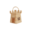 Olli Ella Rattan Castle Bag in Natural