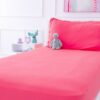 Birdie Bean Strawberry Bamboo Viscose Ribbed Twin Sheet