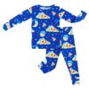 Birdie Bean Care Bears Bedtime Pizza Bamboo Viscose Long Sleeve 2-Piece Pajamas