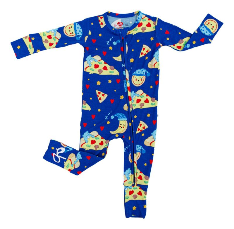 Birdie Bean Care Bears Bedtime Pizza Bamboo Viscose Convertible Romper