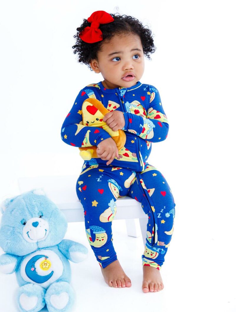 Birdie Bean Pizza Bedtime Romper