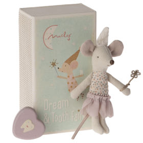 Maileg Tooth Fairy Mouse Little Sister in Matchbox