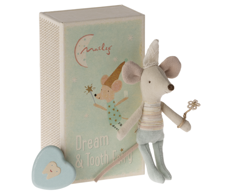 Maileg Tooth Fairy Mouse Little Brother in Matchbox
