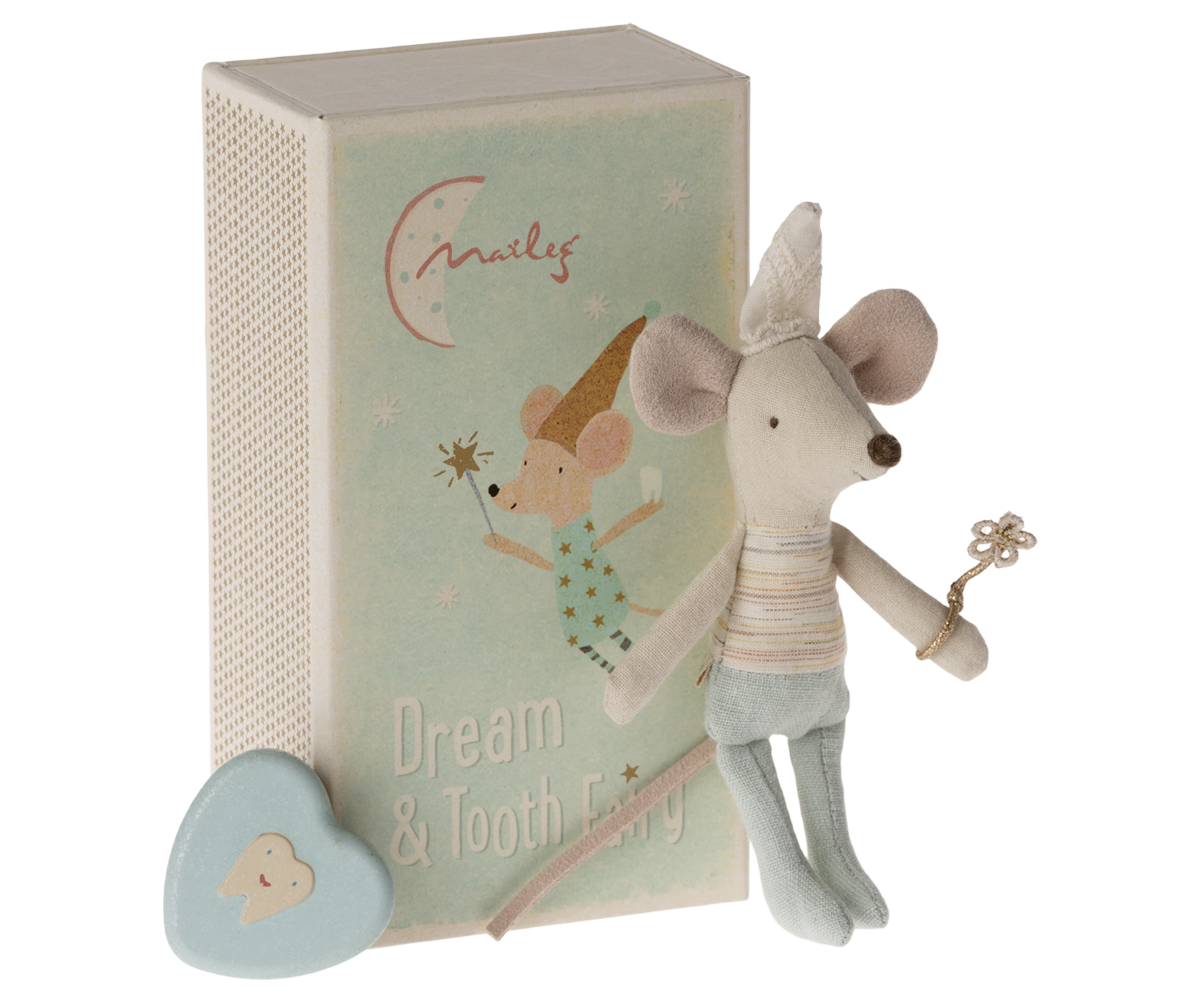 Maileg Tooth Fairy Mouse Little Brother in Matchbox