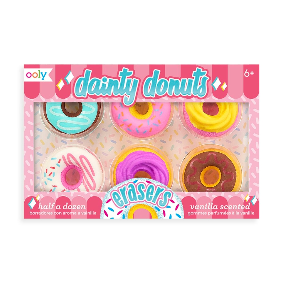 OOLY Dainty Donuts Scented Erasers Set of 6