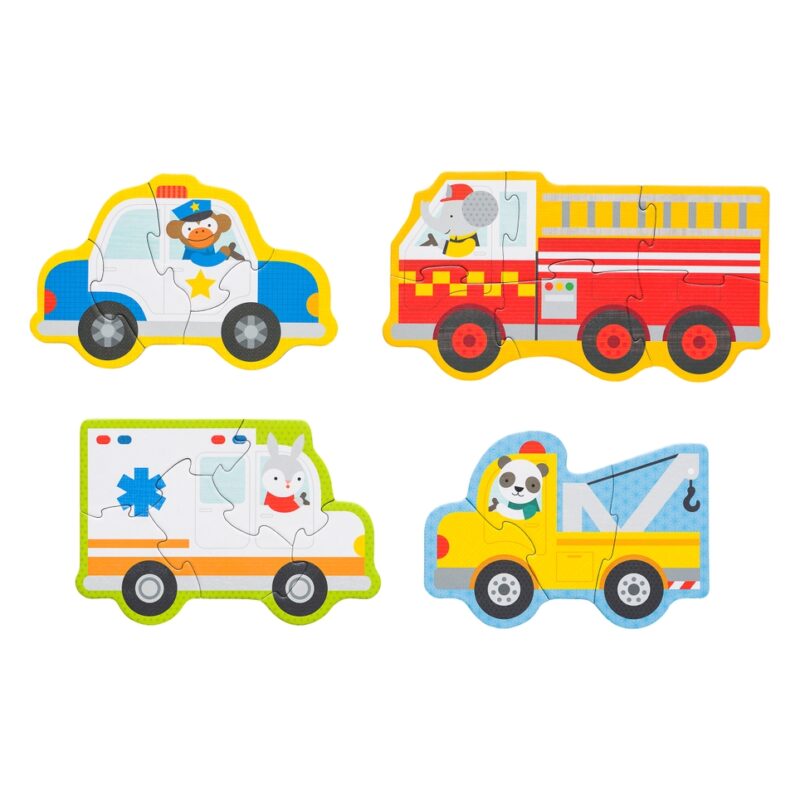 Rescue Vehicles Beginner Puzzle from Petit Collage