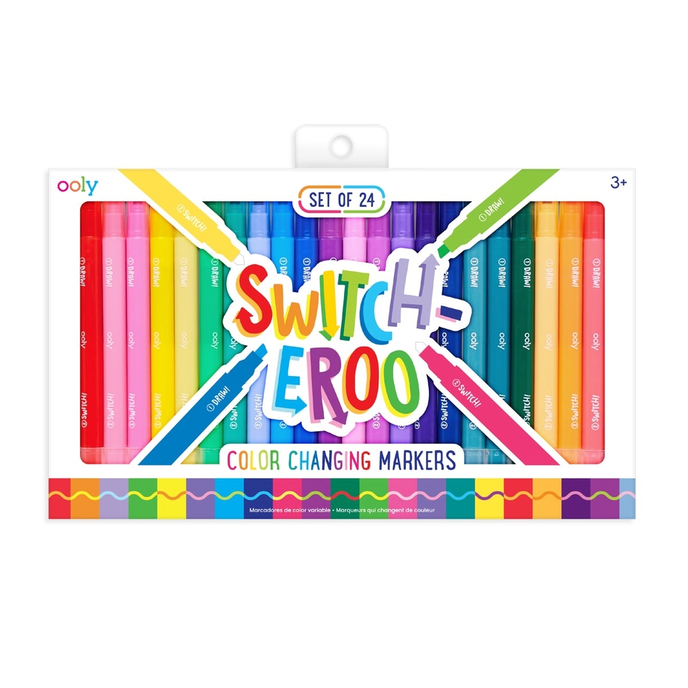 OOLY Switch-eroo! Color-Changing Markers Set of 24