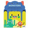 Petit Collage Monsters Coloring Book with Stickers