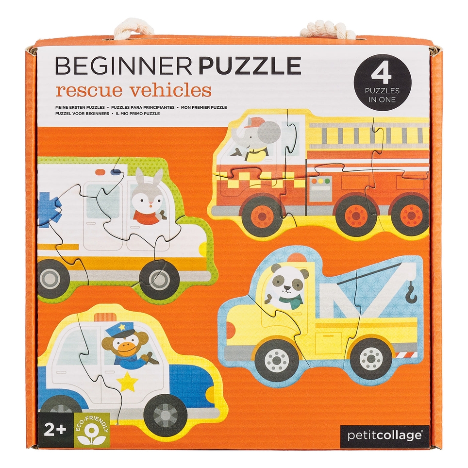 Petit Collage Rescue Vehicles Beginner Puzzle