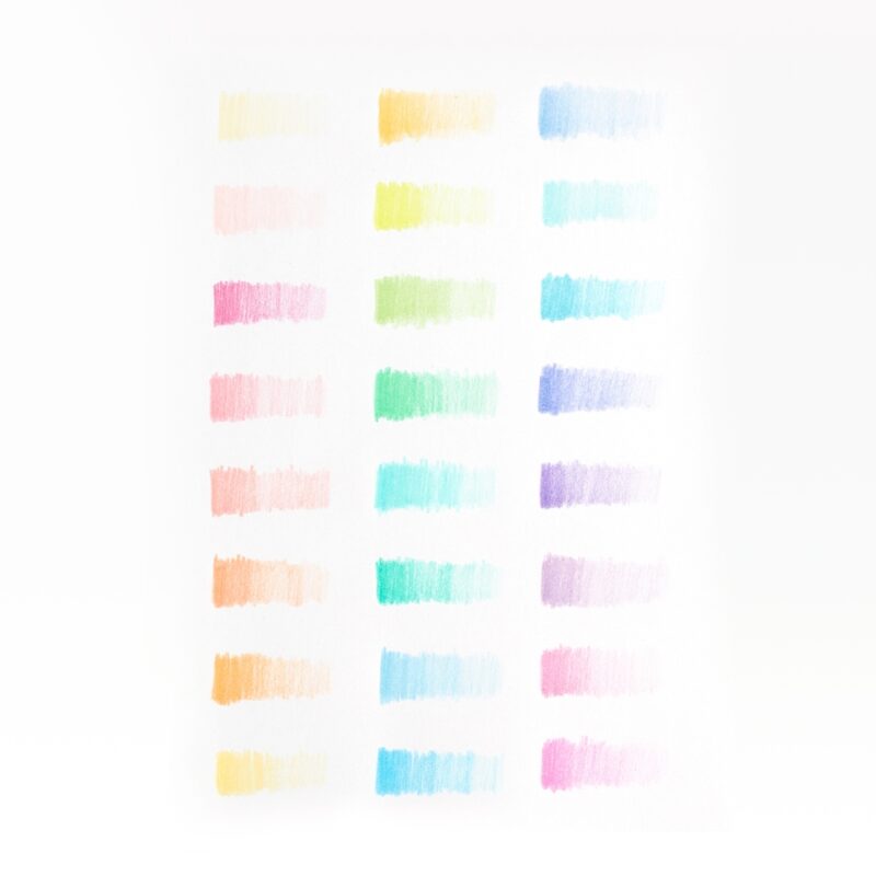 Pastel Hues Colored Pencils Set of 24 made by OOLY