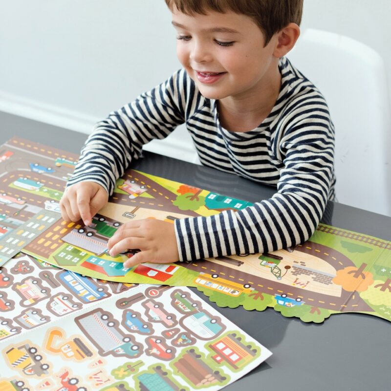 Roads & Rails Sticker Activity Set made by Petit Collage