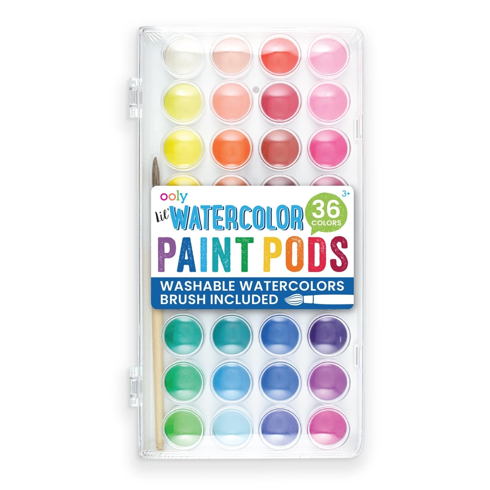 OOLY Lil' Paint Pods Watercolor Paint Set of 36
