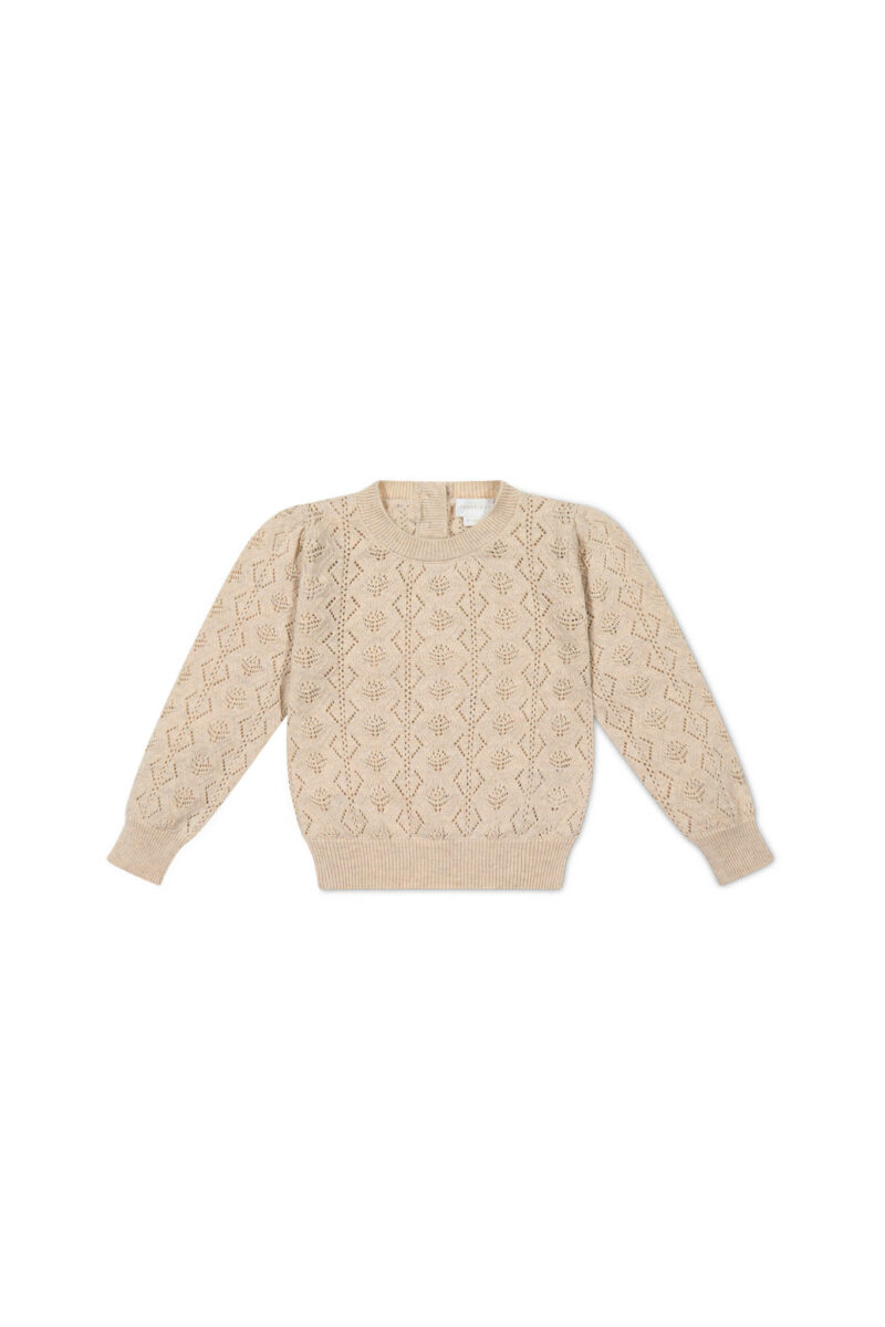 Mila Jumper In Light Oatmeal Marle