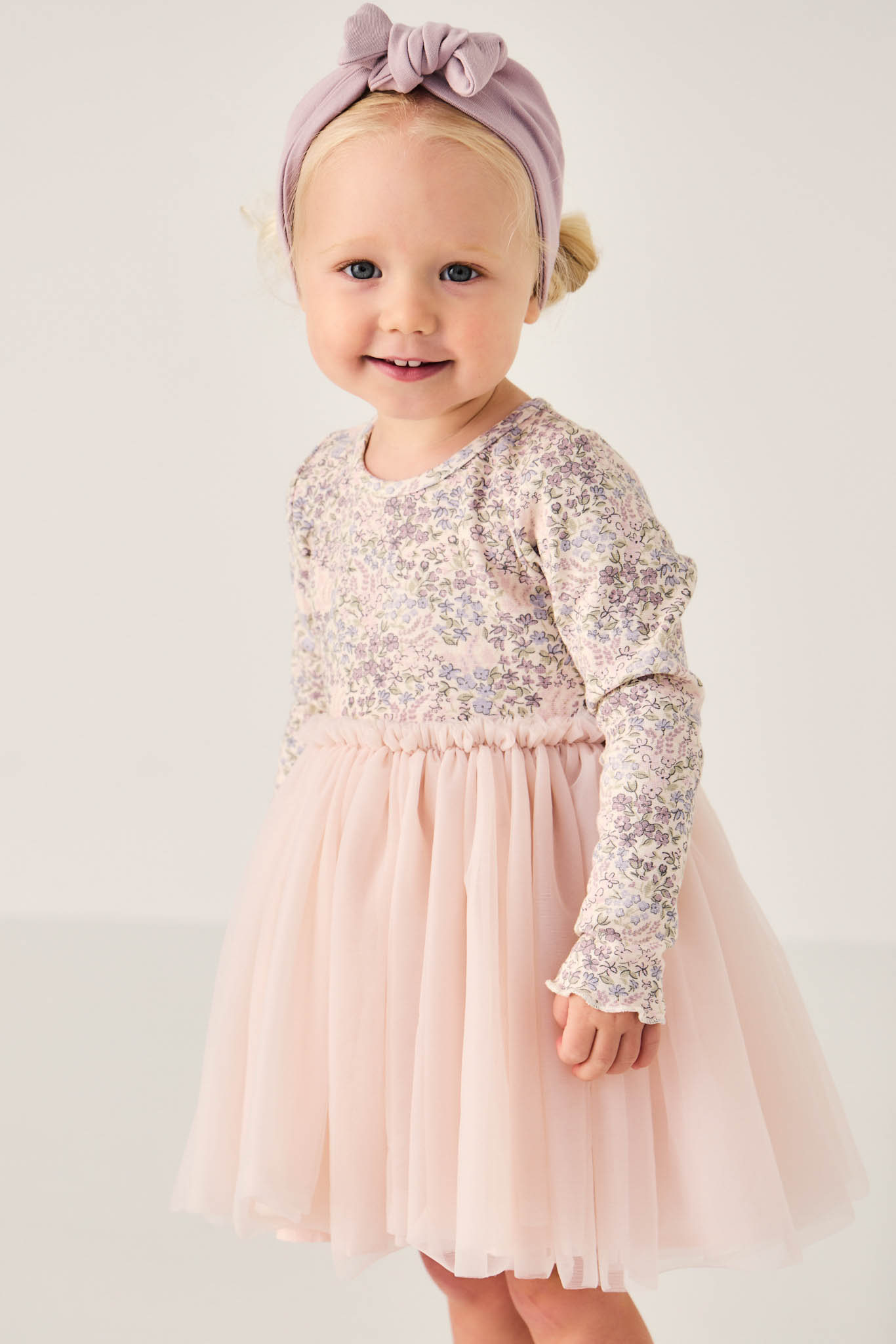 Jamie Kay Anna Tulle Dress In April Floral Mauve