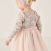 Anna Tulle Dress In April Floral Mauve from Jamie Kay