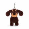 Otto Sausage Dog Bag Charm from Jellycat