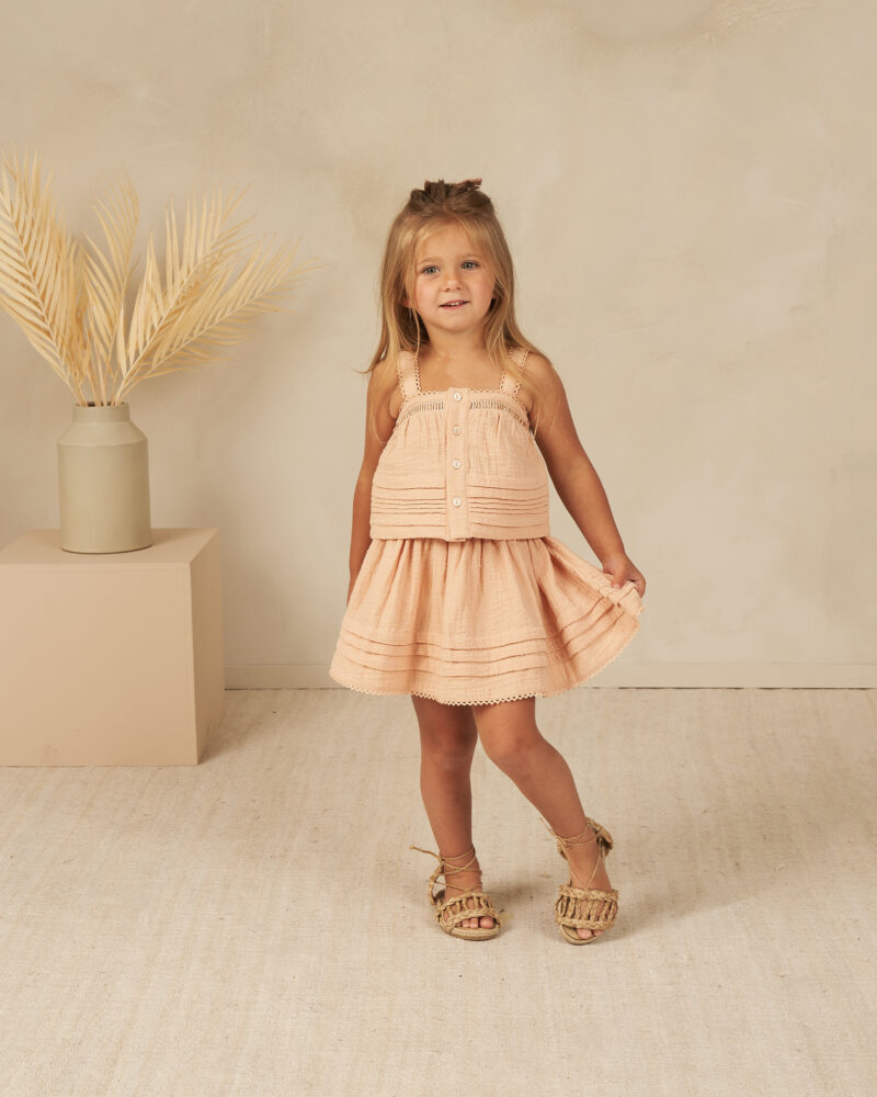 Mae Skirt In Apricot from Rylee + Cru