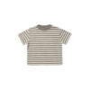 Relaxed Tee In Charcoal Stripe from Rylee + Cru