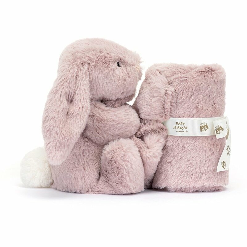 Bashful Luxe Bunny Rosa Soother made by Jellycat