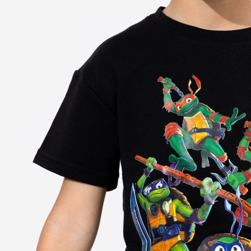 Teenage Mutant Ninja Turtle Mutant Mayhem Obsidian Black Bamboo T-Shirt from Bellabu Bear