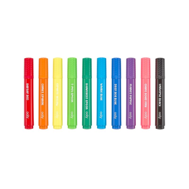 Big Bright Brush Markers Set of 10 from OOLY