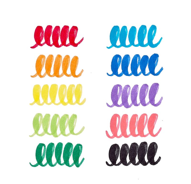 OOLY Big Bright Brush Markers Set of 10 Arts & Crafts