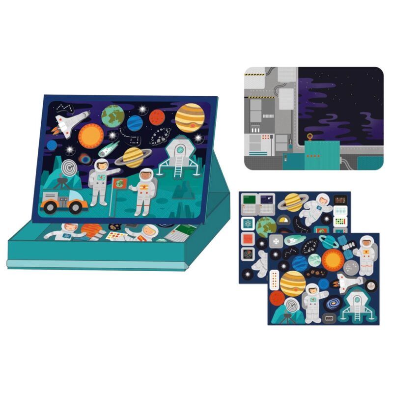 Outer Space Magnetic Play Scene made by Petit Collage