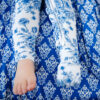 Something Blue Bamboo Viscose Ruffle Convertible Footie