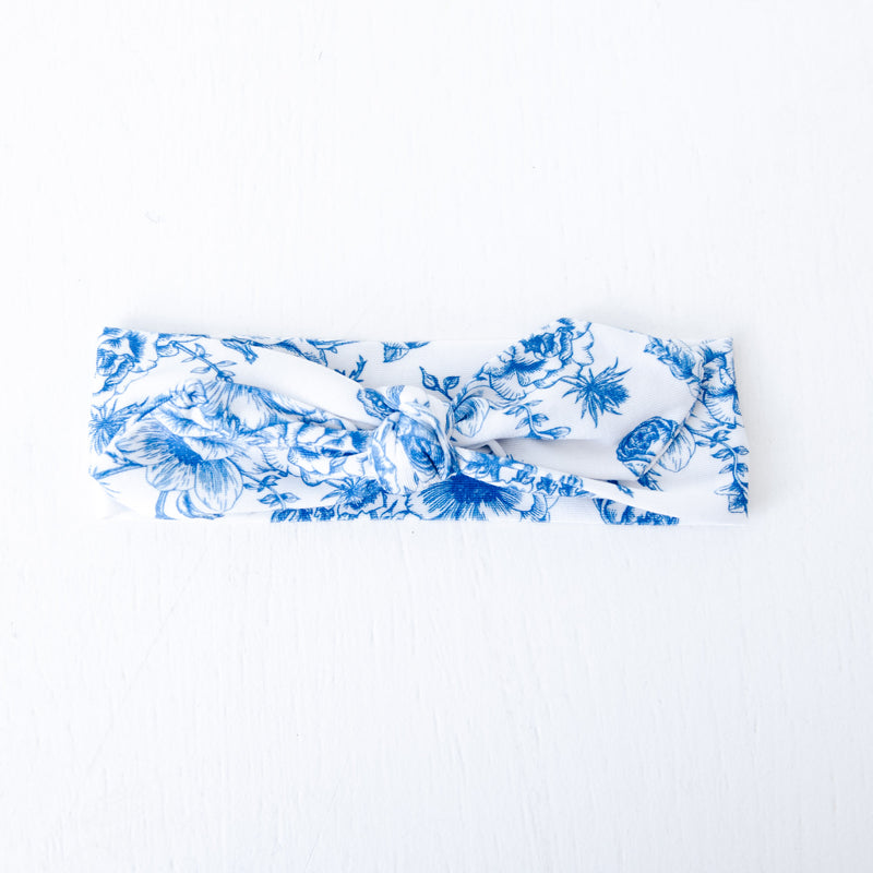 Dreamiere Something Blue Bamboo Viscose Topknot Headband