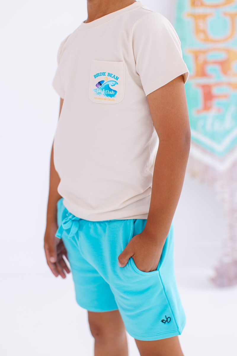 Birdie Bean Lagoon Bamboo and Cotton Shorts