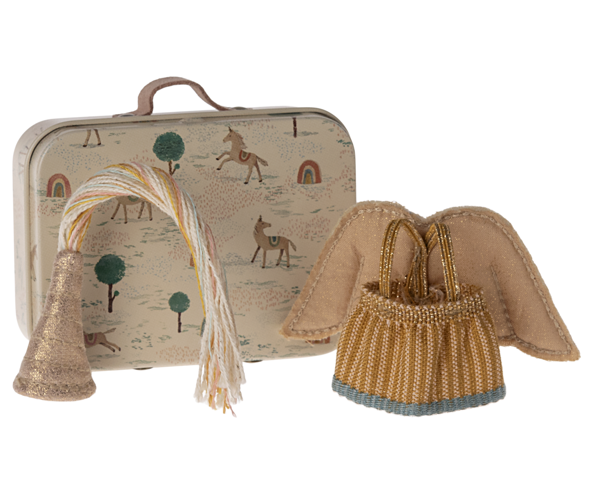 Maileg Fairy Clothes in Suitcase for Little Sister Mouse