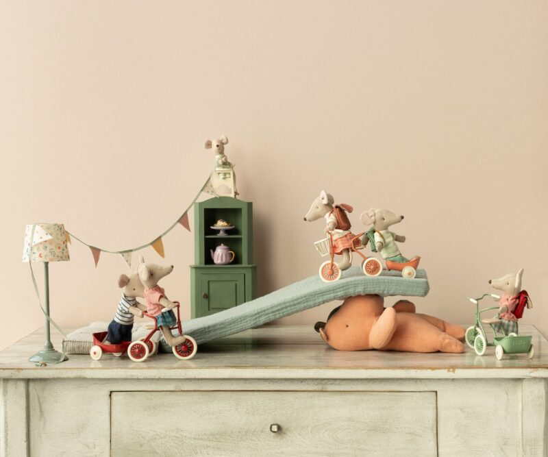 Big Brother Tricycle Mouse In Mint made by Maileg