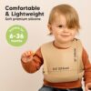 Terracotta Silicone Bibs made by KeaBabies