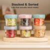 KeaBabies Musk Dusk Glass Baby Food Storage Containers