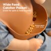 KeaBabies Terracotta Silicone Bibs Feeding